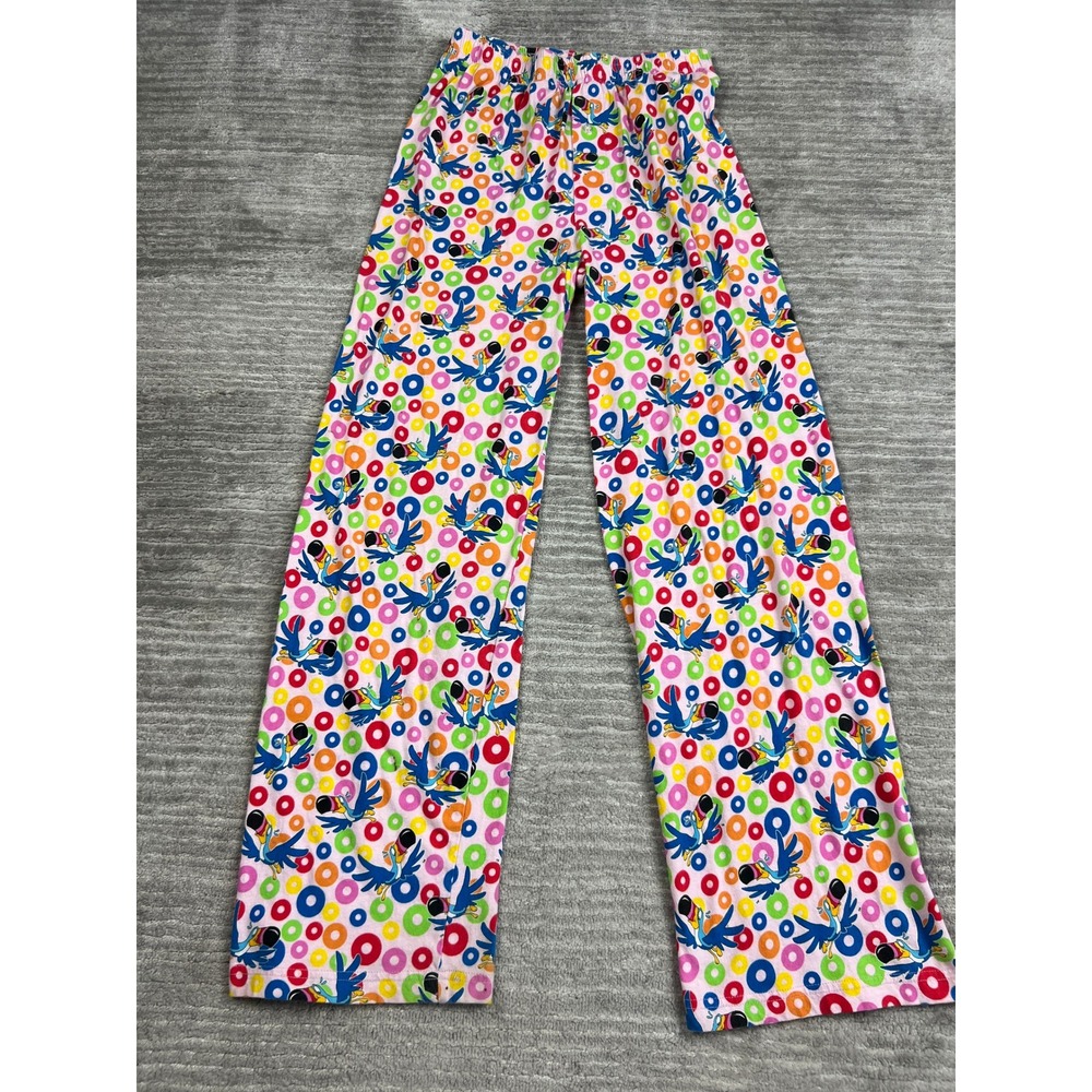 Kellogg's Pajama Pants Mens M Pink Froot Loops Toucan Sam Cereal Cotton Lounge